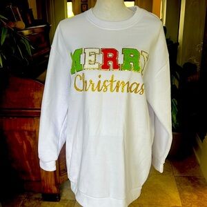 Christmas sweatshirt size large brand, new never worn NWOT super SOFT